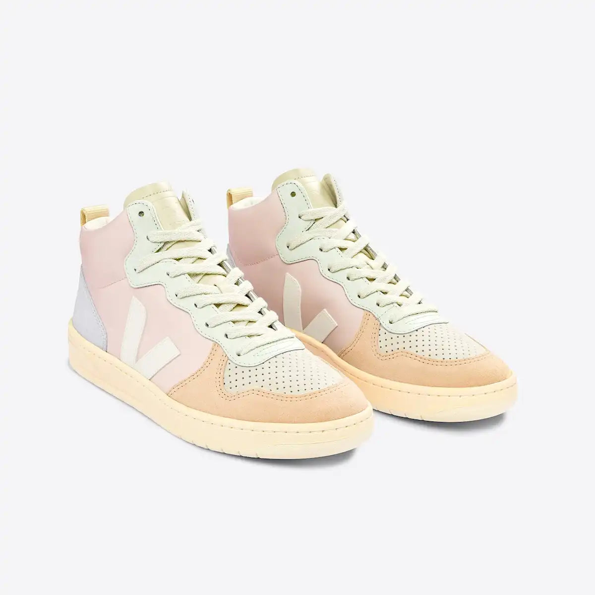 V-15 LEATHER PETALE WHITE MULTICO